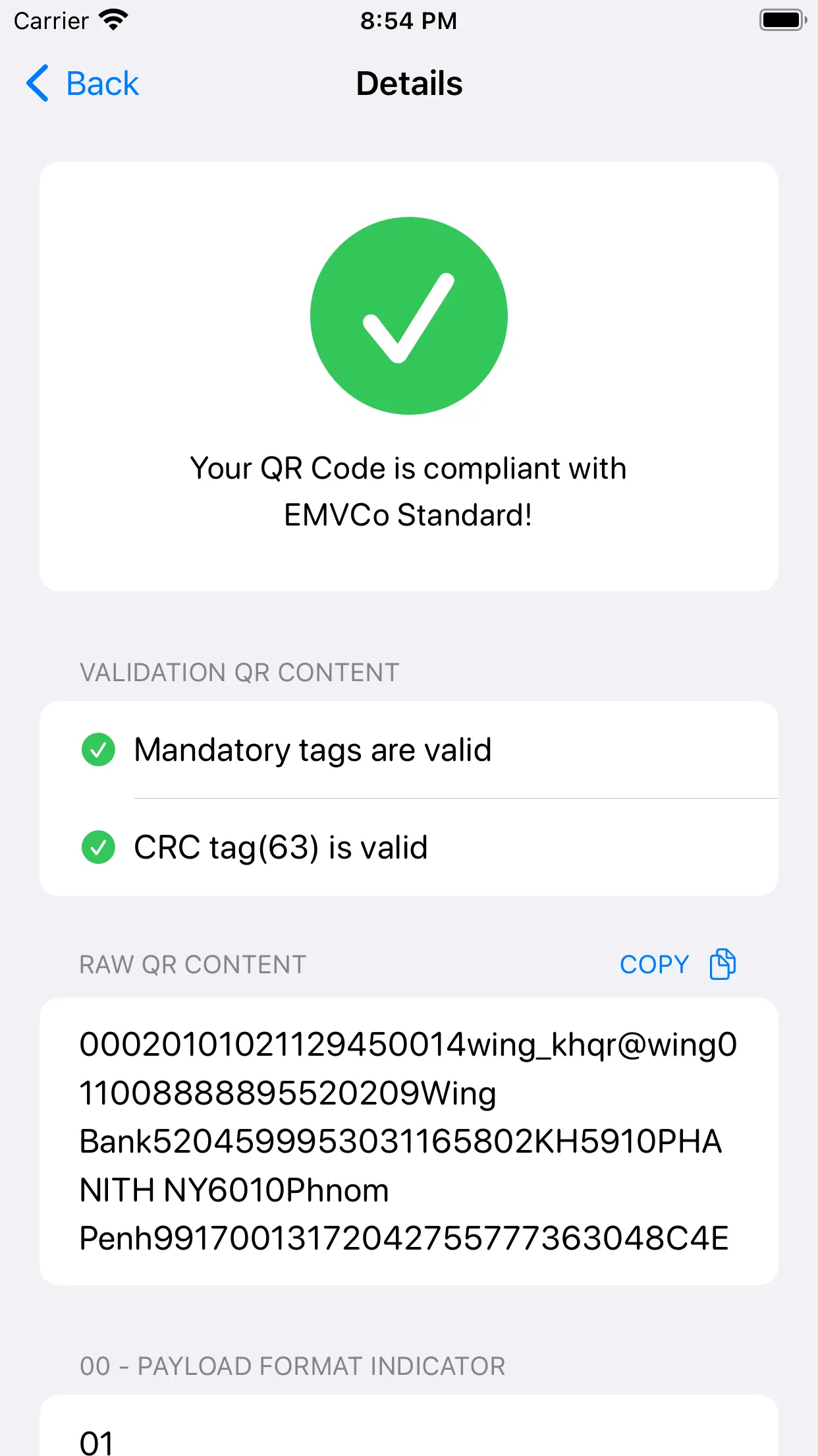 EMV QR Reader: KHQR & MPQR iPhone screenshot 1