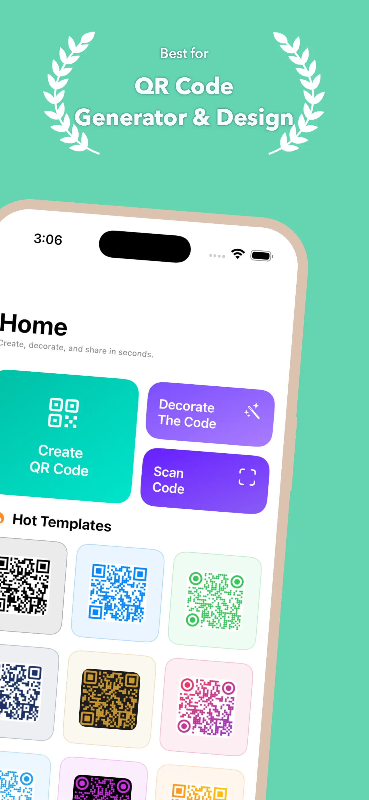 QR Code Maker: QRGen iPhone screenshot 2