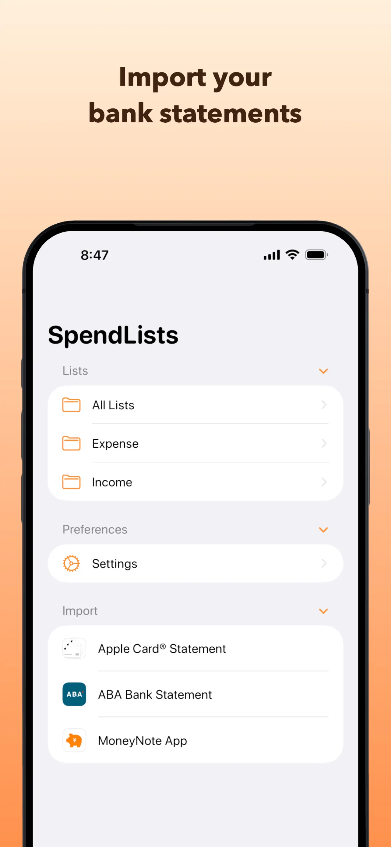 SpendLists: Income Tracker iPhone screenshot 6